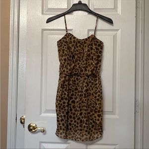 LaRok Y2K Leopard Animal Print Mini Dress